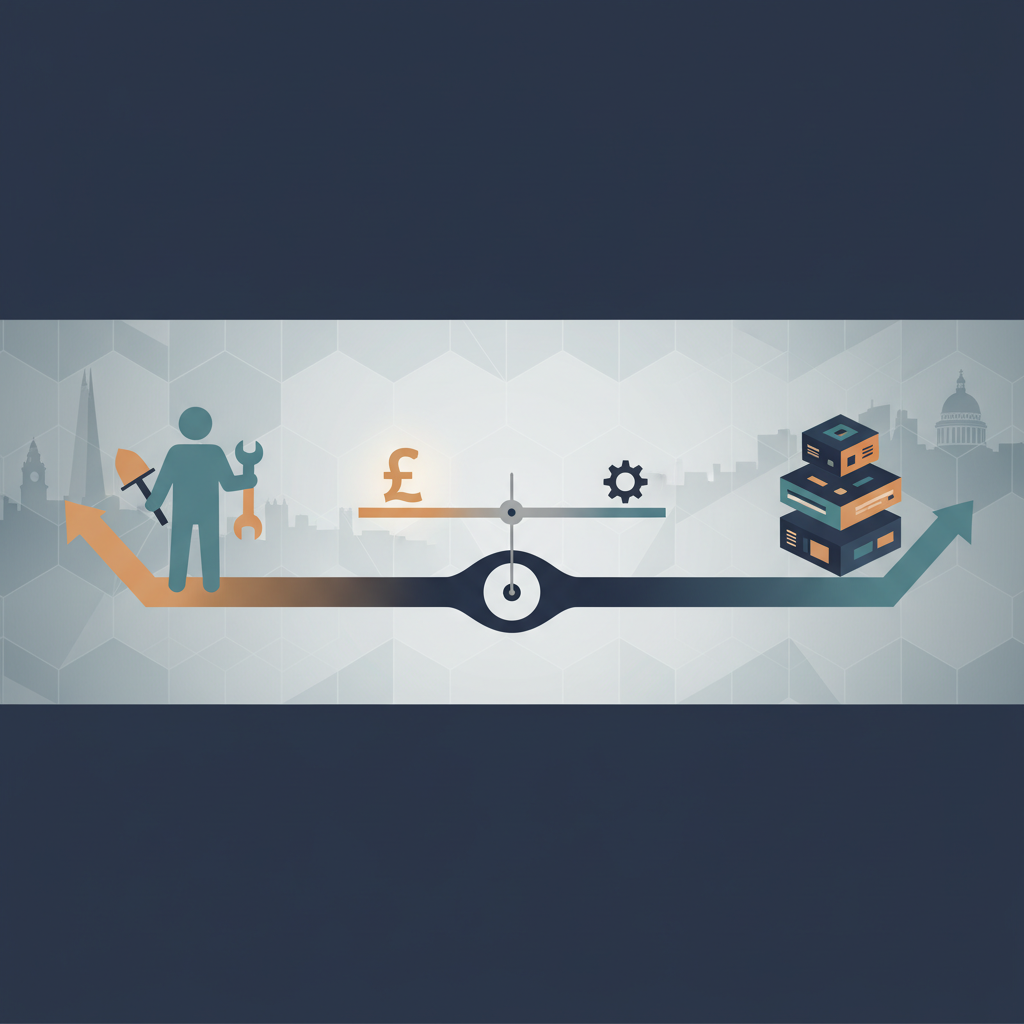 Two paths diverging representing business structure choices